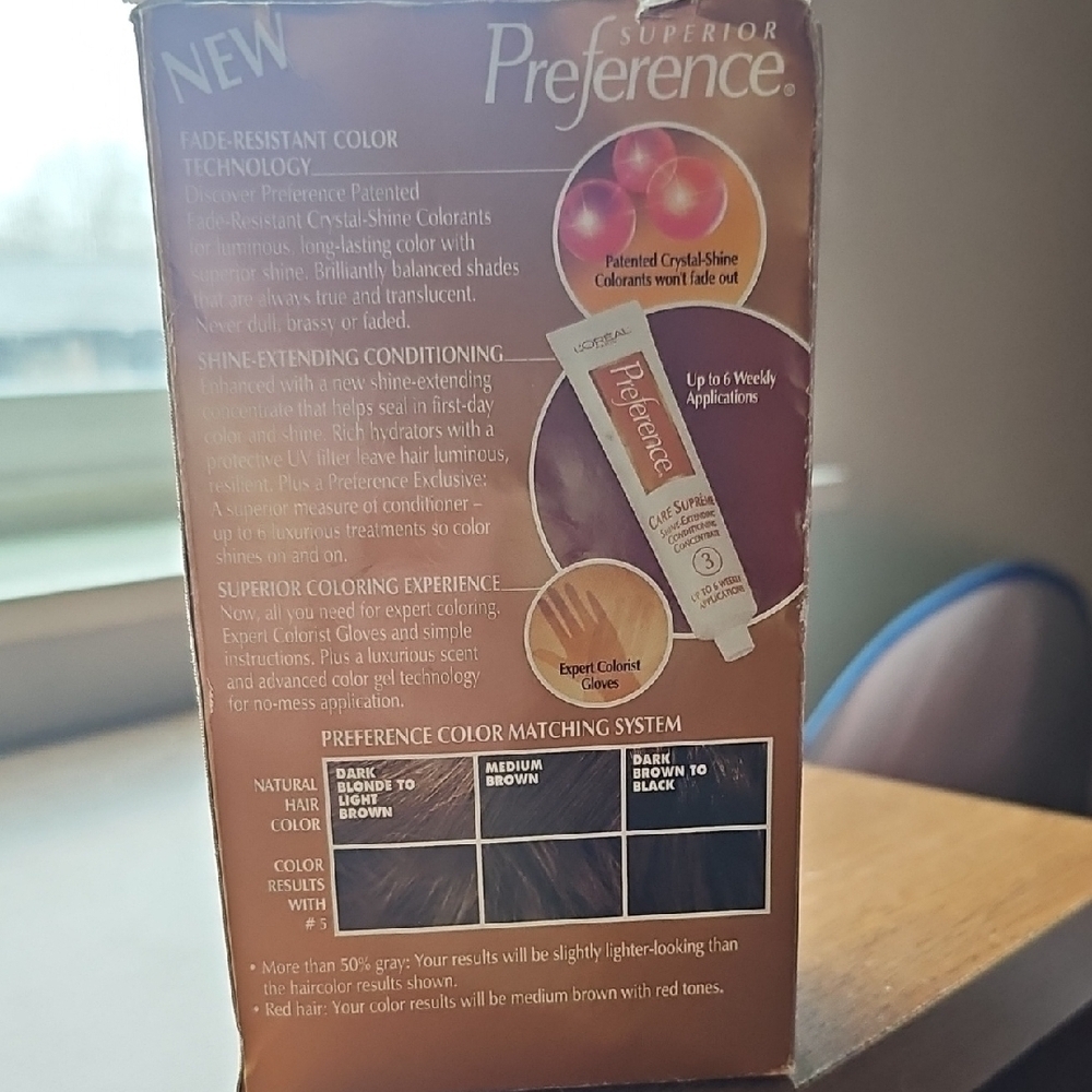 L'Oreal Superior Preference Hair Color - Shade 5 Brown Vintage - Picture 3 of 4